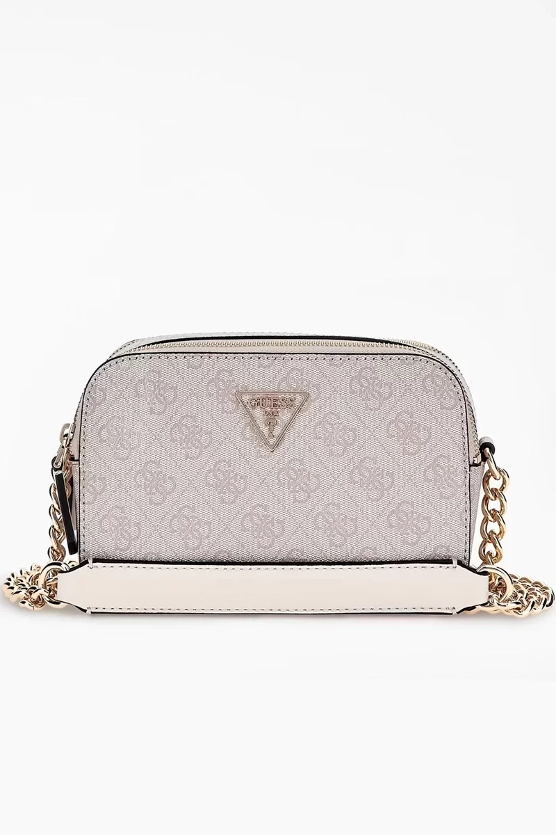 Guess Noelle Crossbody Camera Kadın Krem Çapraz Çanta HWBD7879140-DVL
