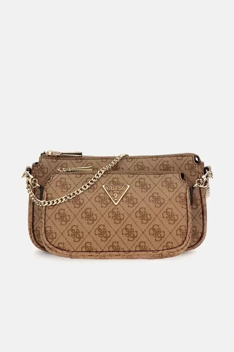 Guess NOELLE DBL POUCH CRO Kadın Kahverengi Mini Çanta HWBG7879710-LGW