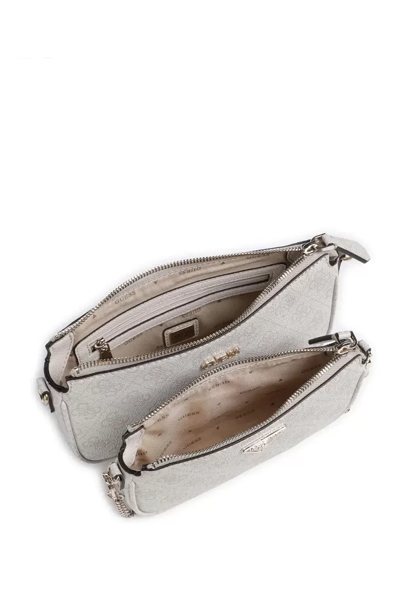 Guess NOELLE DBL POUCH CROSSBODY Kadın Mavi Mini Çanta HWBG7879710-BNN