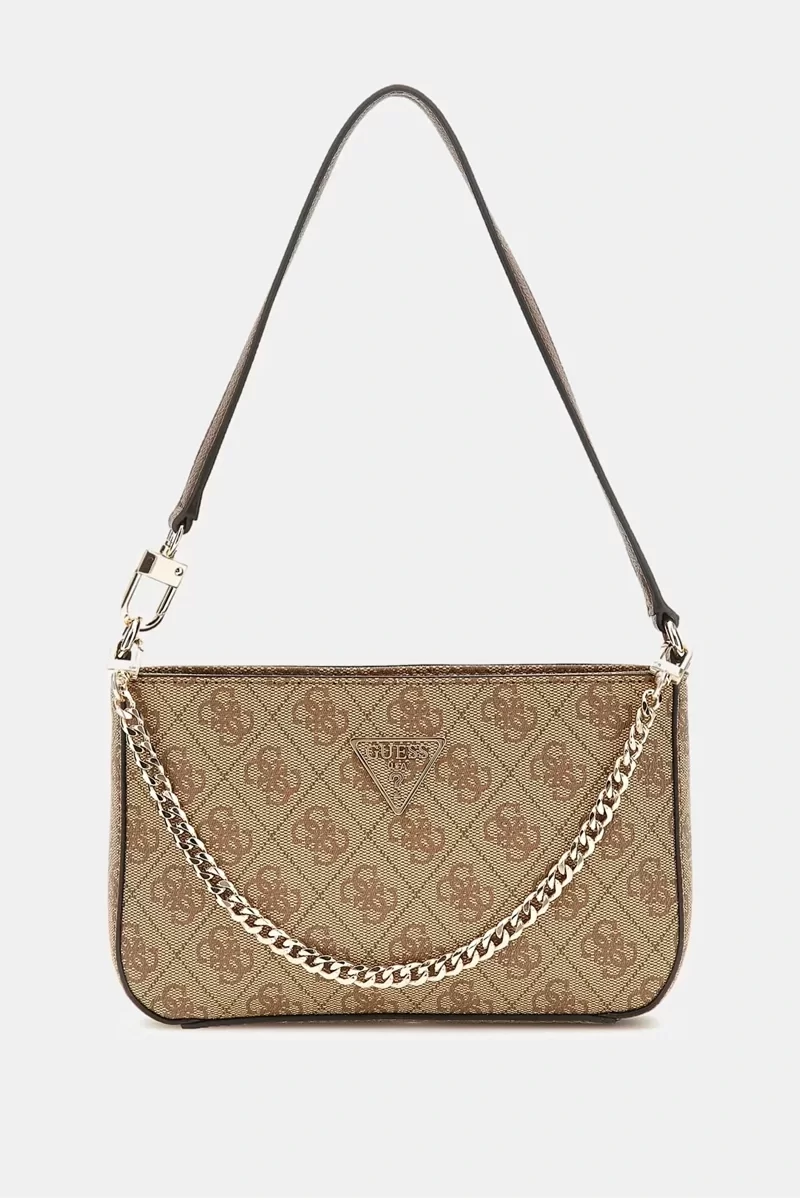 Guess NOELLE MINI TOP ZIP Kadın Kahverengi Mini Çanta HWBG7879720-LGW