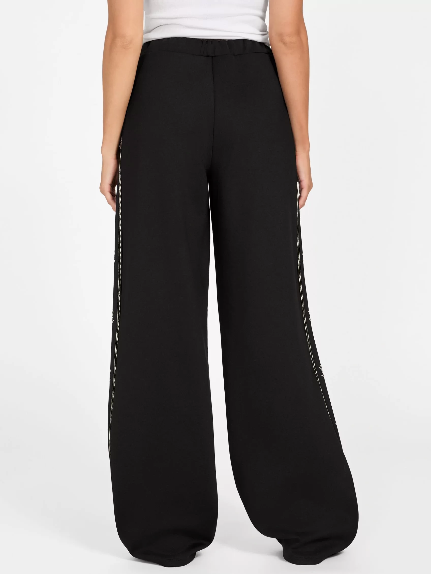 Guess Octavia Kadın Siyah Aktif Palazzo Fit Eşofman Altı V5BB12KCX22-JBLK