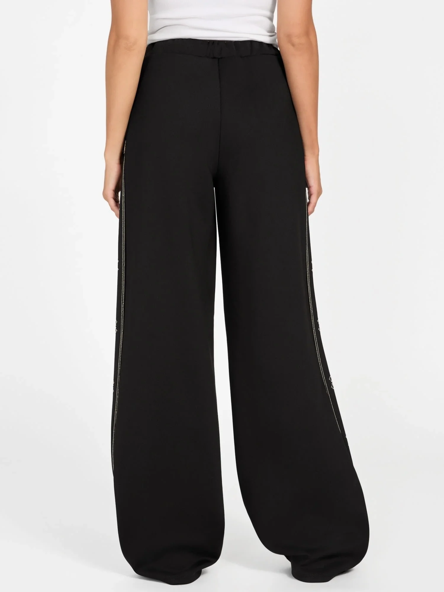 Guess Octavia Kadın Siyah Aktif Palazzo Fit Eşofman Altı V5BB12KCX22-JBLK