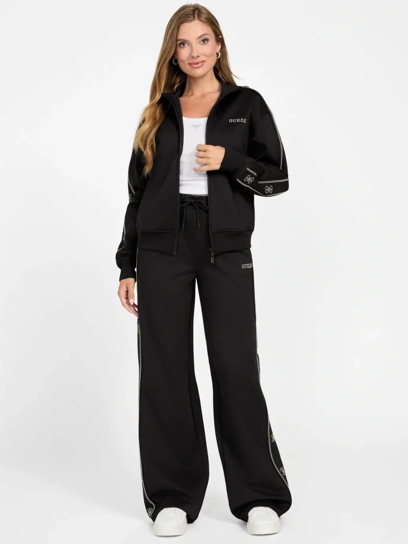 Guess Octavia Kadın Siyah Aktif Sweatshirt V5BQ15KCX22-JBLK