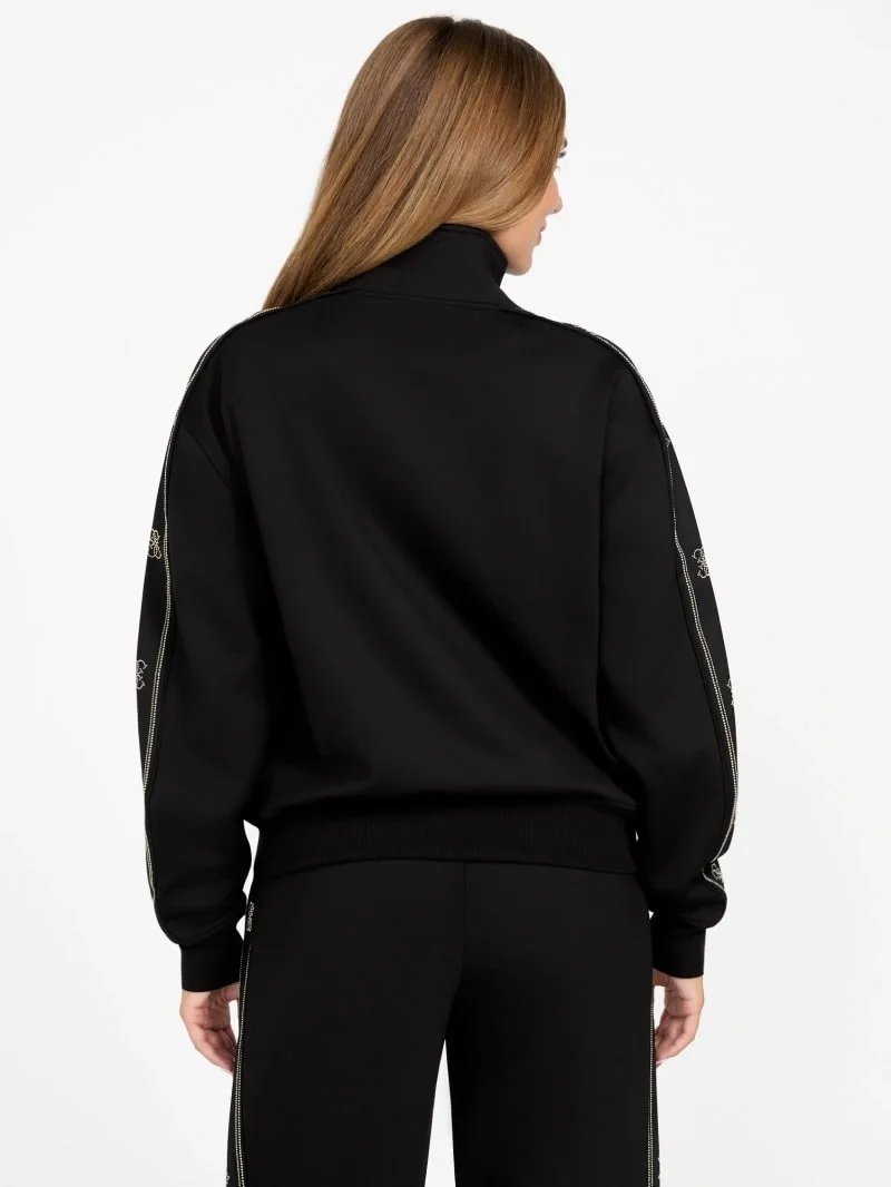 Guess Octavia Kadın Siyah Aktif Sweatshirt V5BQ15KCX22-JBLK