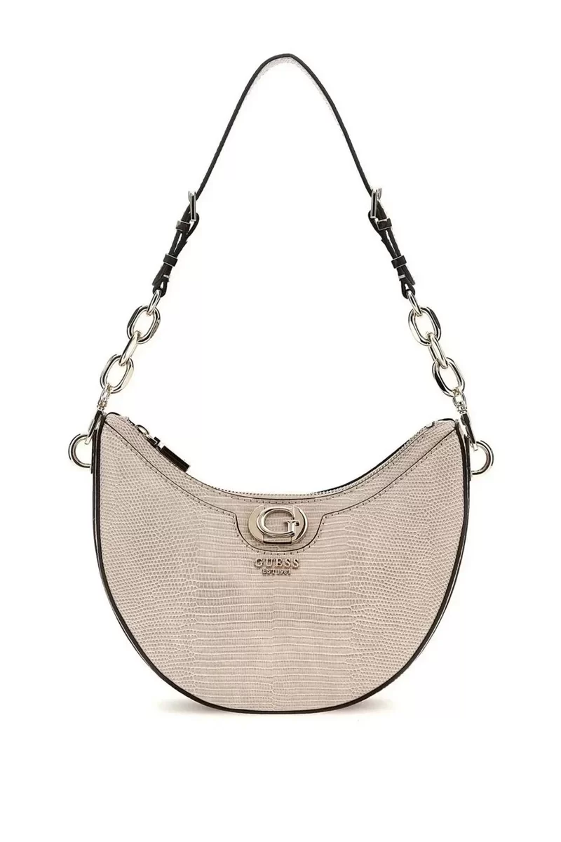 Guess Guess Kadın Bej Orlina Logolu Omuz Çantası Kadın Kahverengi Omuz Çantası HWKG9531180-TAU