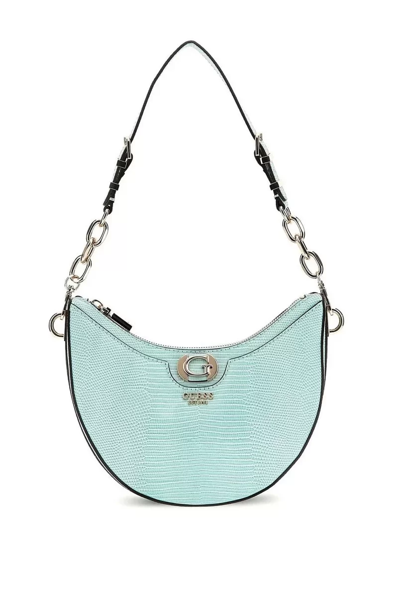Guess ORLINA TOP ZIP SHOULDER BAG Kadın Mavi Omuz Çantası HWKG9531180-AQR