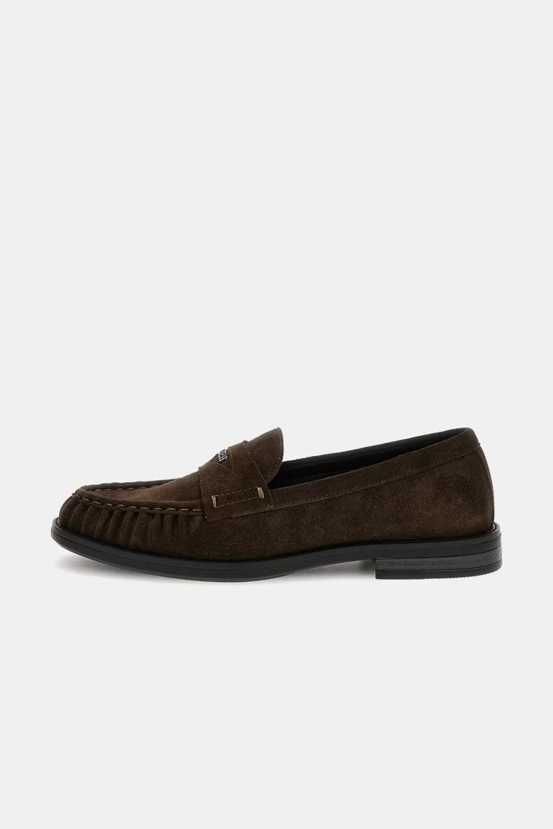 Guess Osaka Erkek Kahverengi Loafer FMJOSASUE14-BROWN