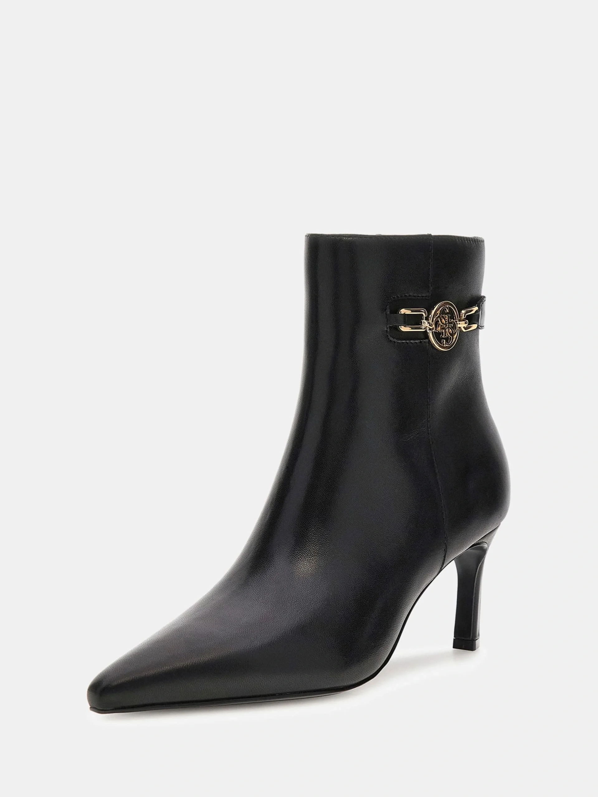 Guess Paislie Kadın Siyah Deri Bot FLFPAILEA10-BLACK