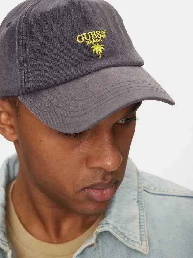 Guess PALM LOGO BASEBALL HAT Erkek Lacivert Şapka F5GZ00WO07T-G7V2