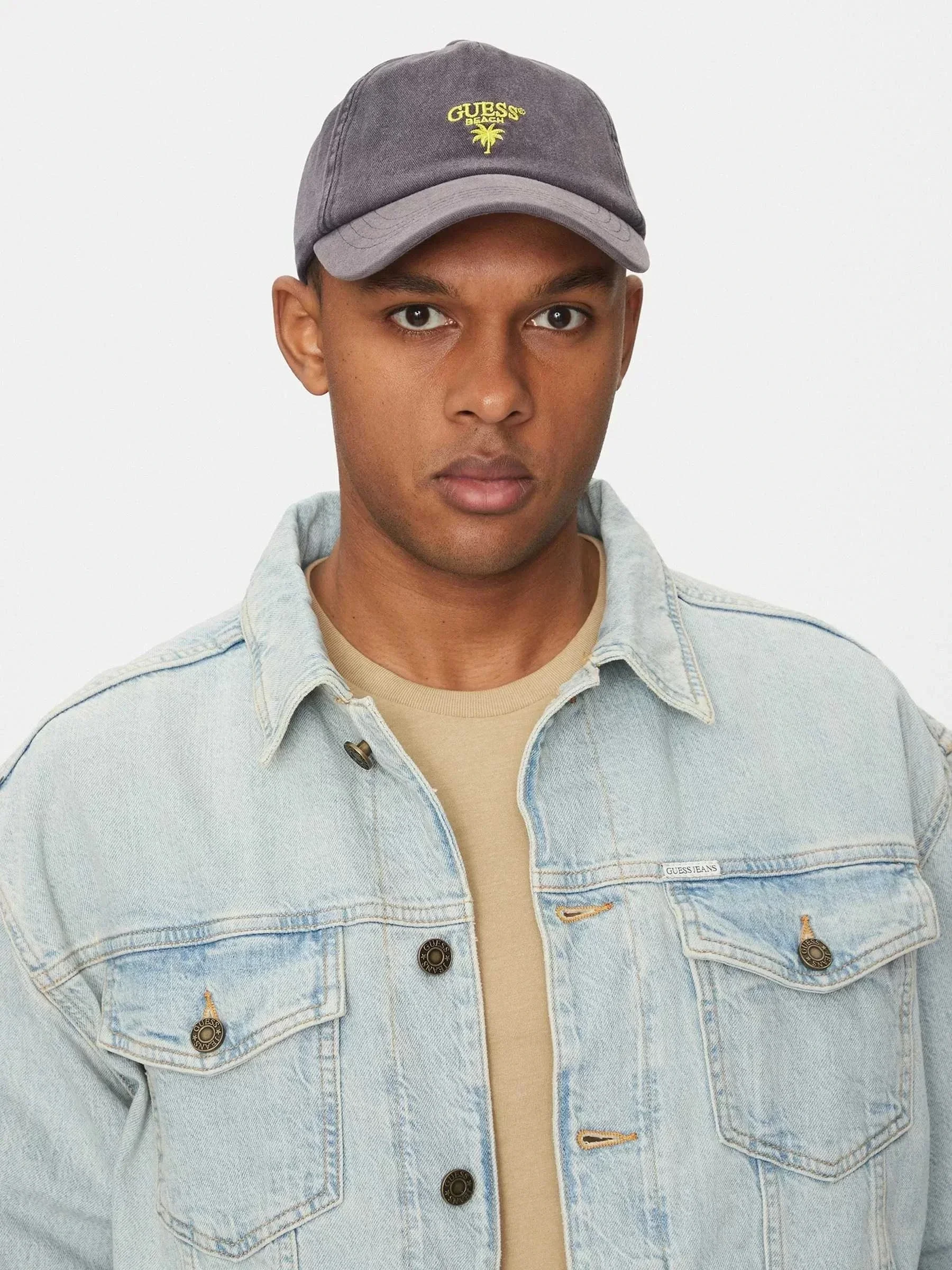 Guess PALM LOGO BASEBALL HAT Erkek Lacivert Şapka F5GZ00WO07T-G7V2