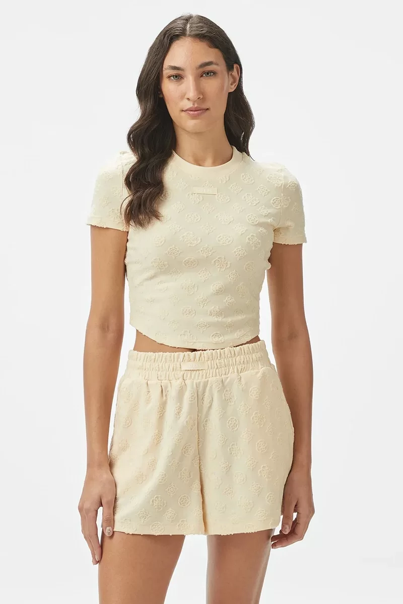 Guess PEONY JACQUARD KNIT TOP Kadın Çok Renkli T-shirt V5GP21KCT02-F27G