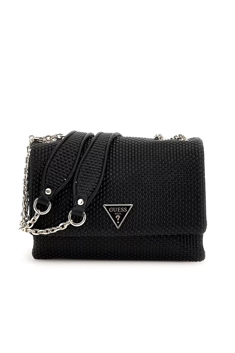 Guess PHAEDRA CONVERTIBLE XBODY FLAP Kadın Siyah Çapraz Çanta HWWG9638210-BLA