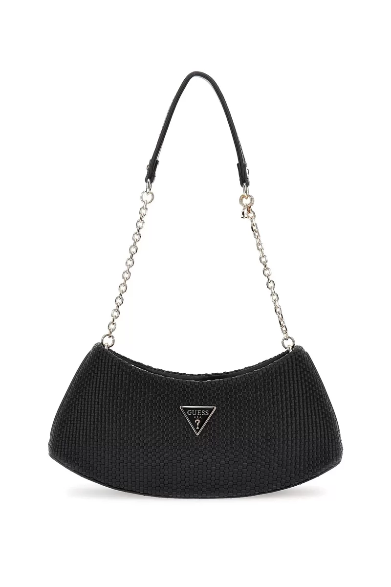 Guess PHAEDRA TOP ZIP SHOULDER BAG Kadın Siyah Çapraz Çanta HWWG9638170-BLA