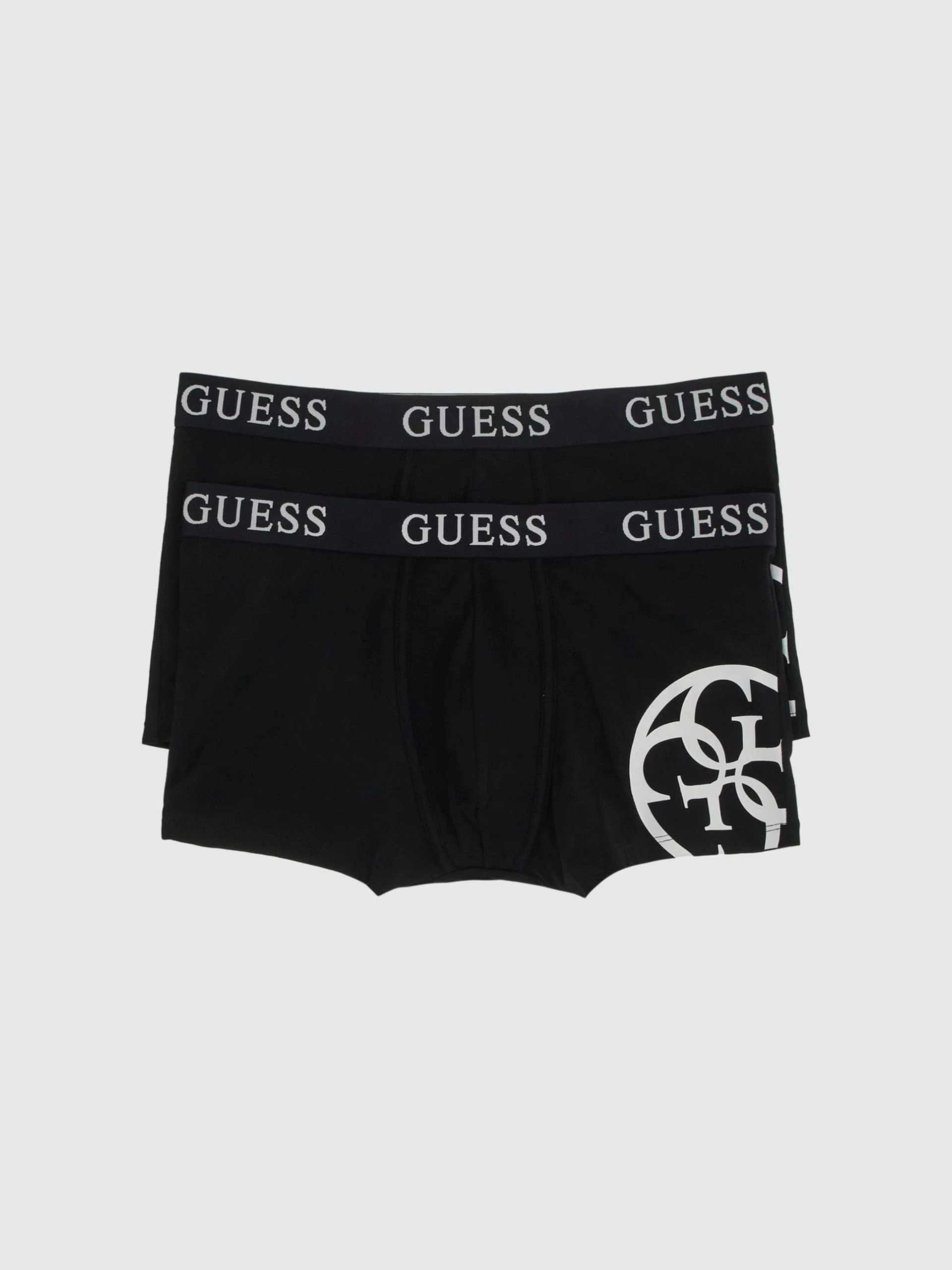 Guess Placed Logo Erkek Siyah 3Lü Boxer Paketi U4RG04K6YW0-JBLK