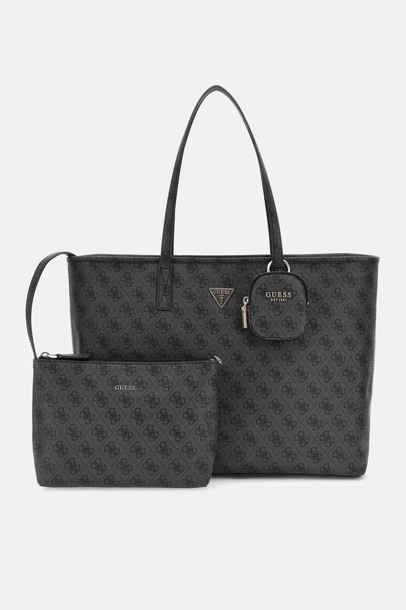 Guess Power Play Large Tech Tote Kadın Antrasit El Çantası HWSL9006240-CLO