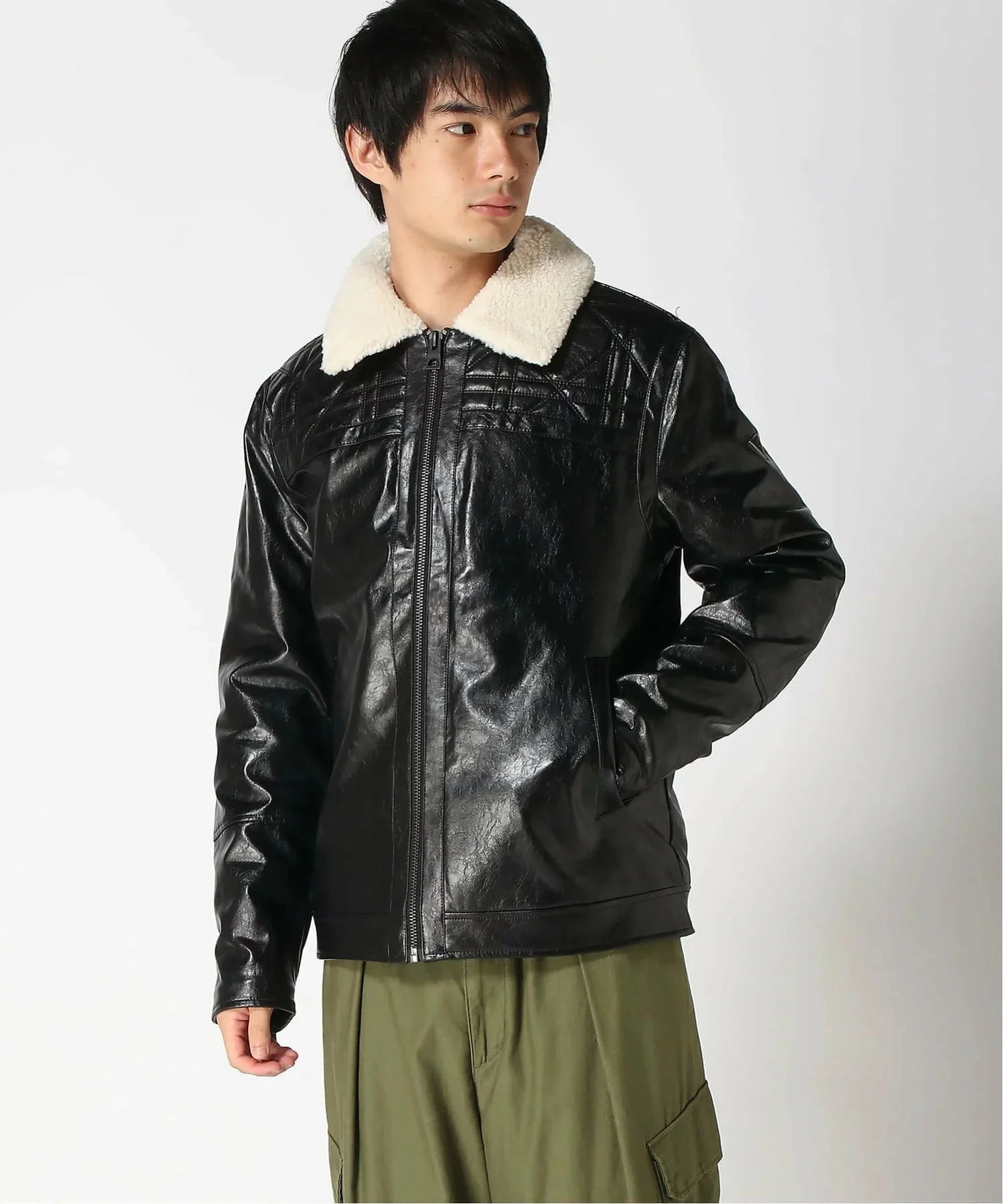 Guess Quilting Erkek Siyah Ceket M5BL2NW0390-JBLK