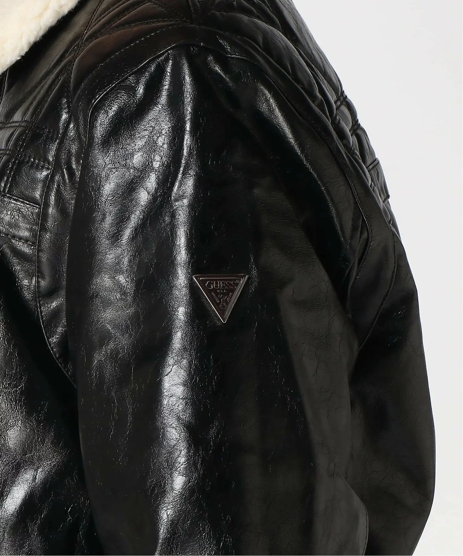 Guess Quilting Erkek Siyah Ceket M5BL2NW0390-JBLK