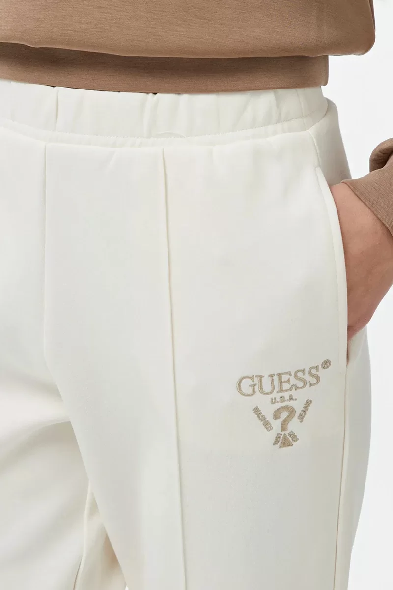 Guess ROBERTA CUFF LONG PANTS Kadın Krem Eşofman Altı V5RB13KC3D2-G6K5