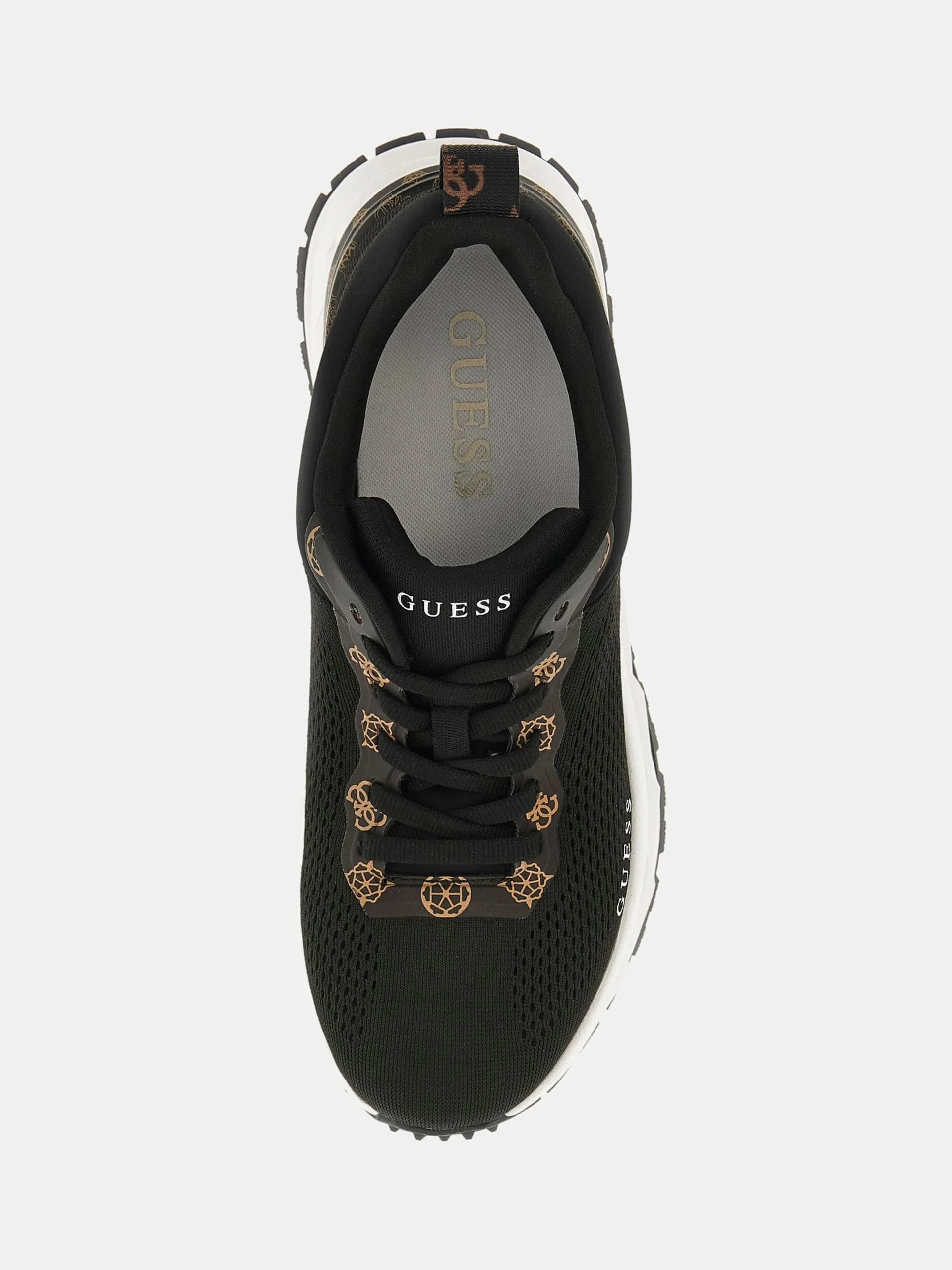 Guess Runit2 Kadın Siyah Sneaker FLTRT2FAB12-BLACK