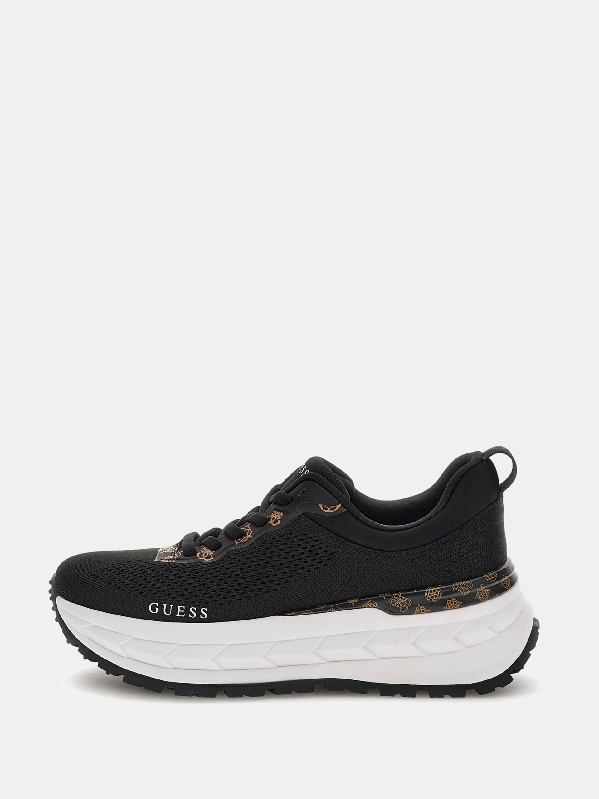Guess Runit2 Kadın Siyah Sneaker FLTRT2FAB12-BLACK