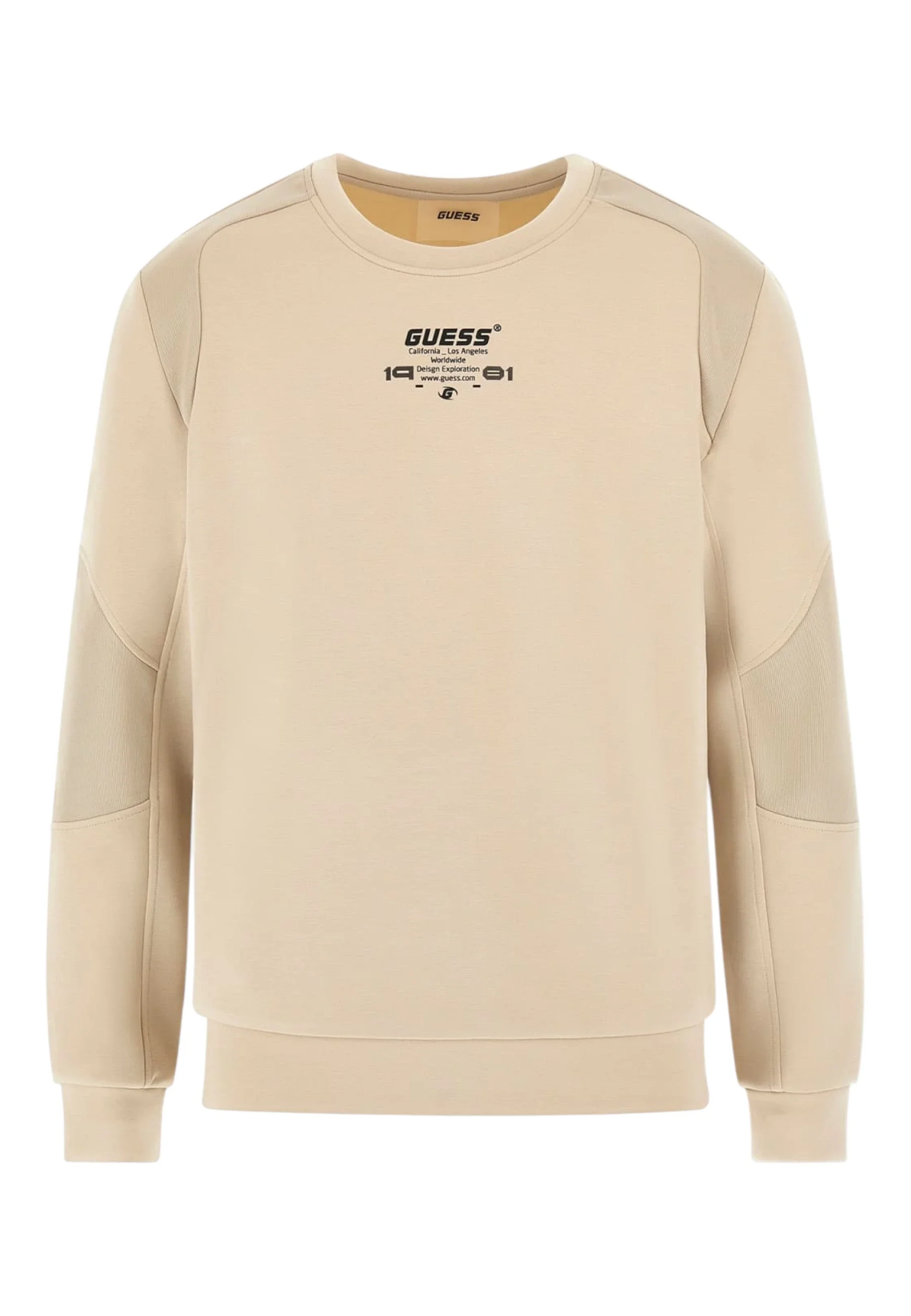 Guess Ryota Erkek Bej Aktif Scuba Sweatshirt Z5BQ00KCNS2-G9D0