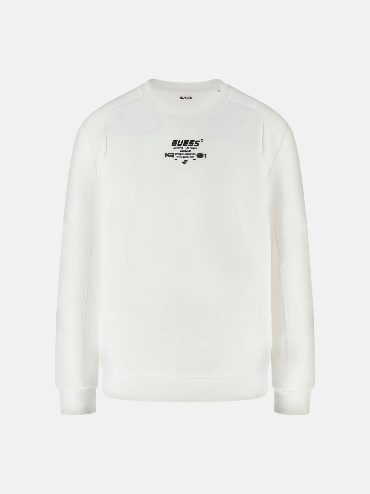 Guess Ryota Erkek Beyaz Aktif Scuba Sweatshirt Z5BQ00KCNS2-G018