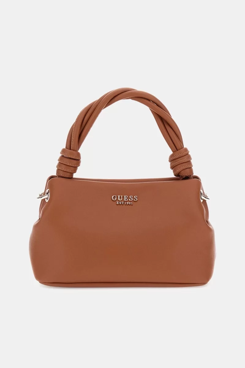 Guess Sansa Top Handle Crossbody Kadın Kahverengi El Çantası HWNG8476110-COG