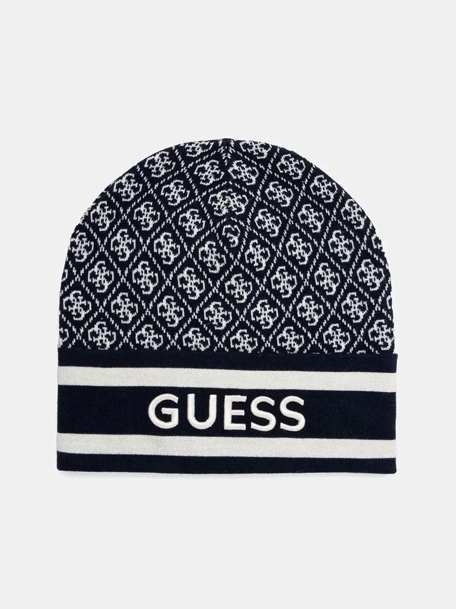 Guess Sevyn 4G Kadın Lacivert Yün Karışımlı Bere W4BZ21Z3JD2-FBDI