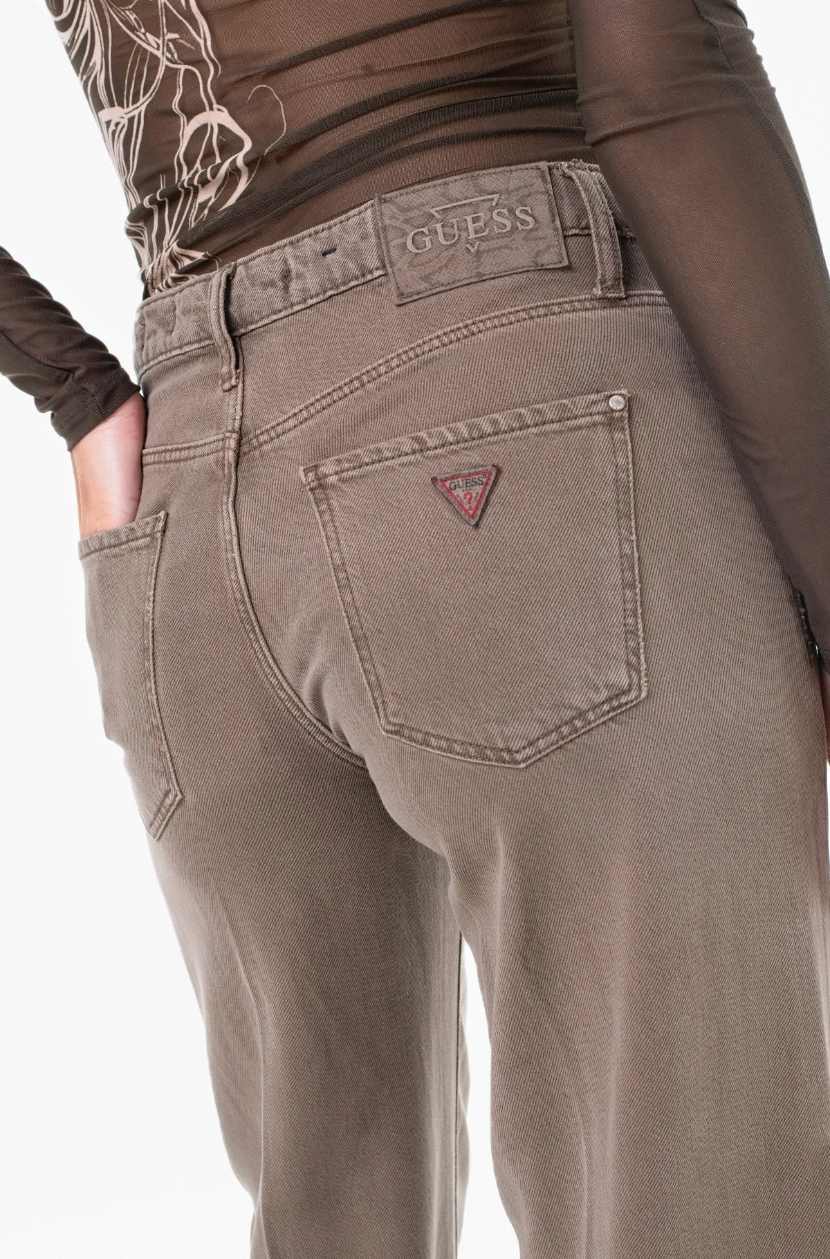 Guess Sexy Palazzo Kadın Çok Renkli Palazzo Fit Pantolon W5RA96WFD53-FN8J