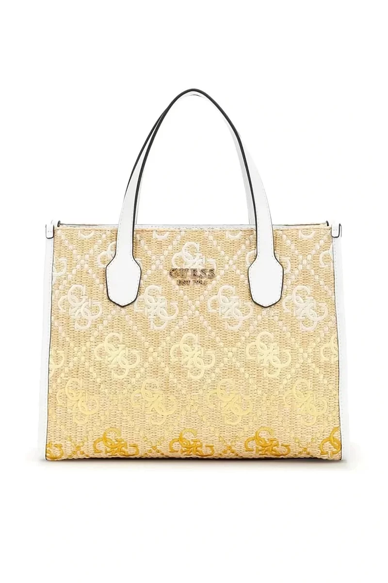 Guess SILVANA 2 COMP TOTE Kadın pembe El Çantası HWSW8665220-CIO