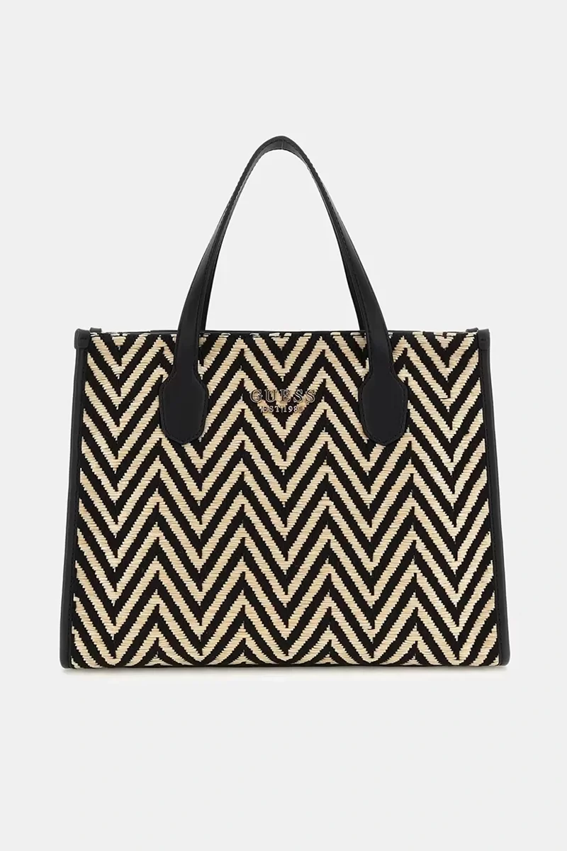 Guess Sılvana 2 Compartment Tote Kadın Siyah El Çantası HWCV8665220-BLA