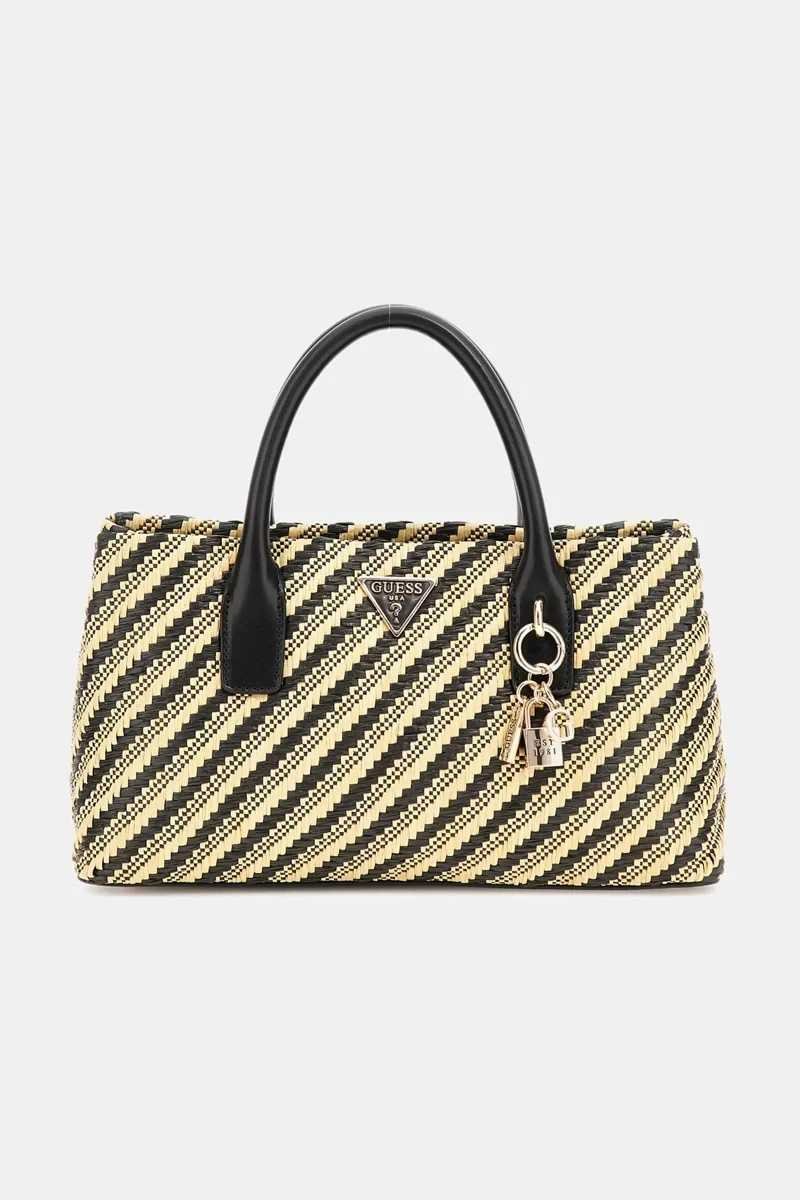 Guess SIMONA SMALL SATCHEL Kadın Siyah El Çantası HWWG9210050-NTB