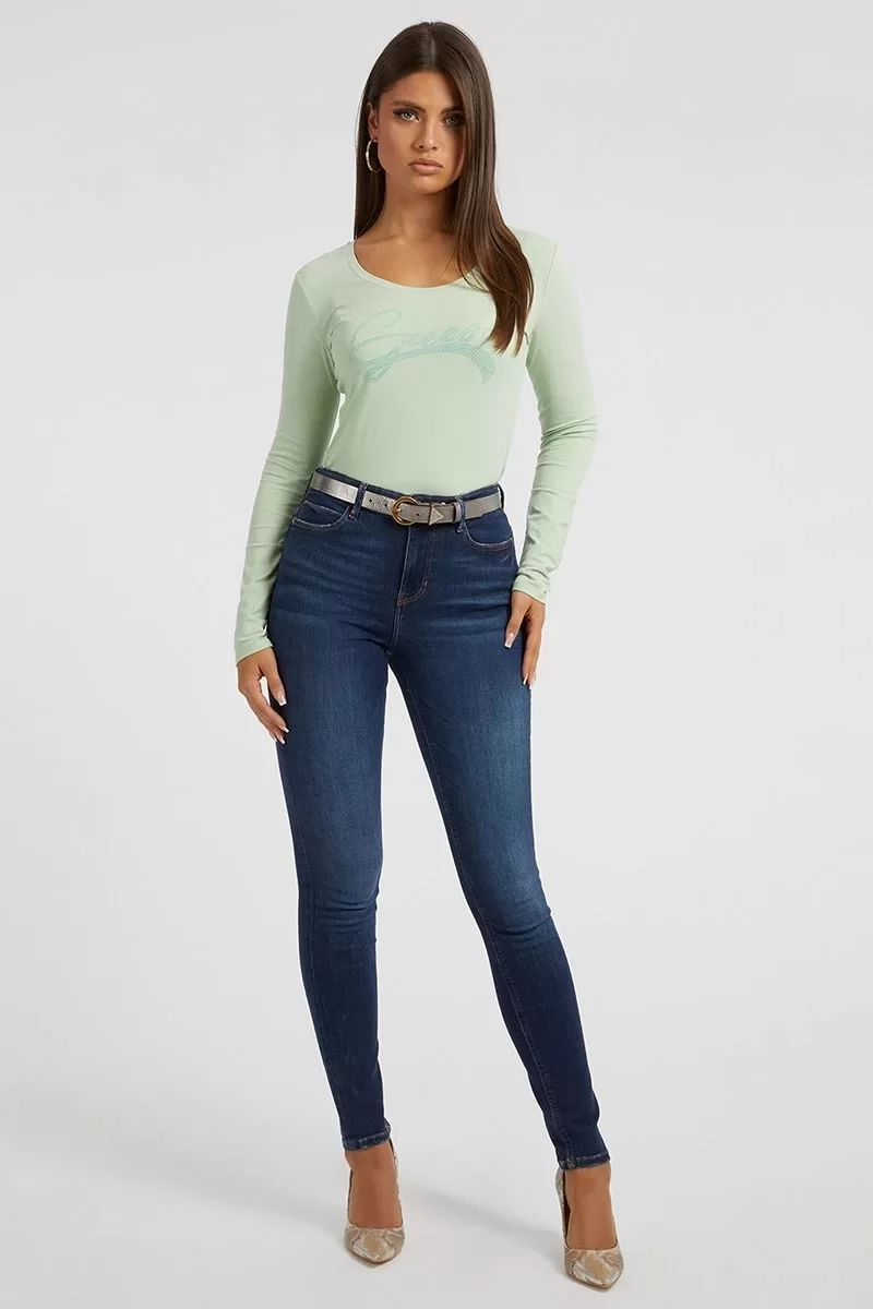 Guess 1981 SKINNY Kadın Lacivert Jeans W2YA46D4Q03-CDA1