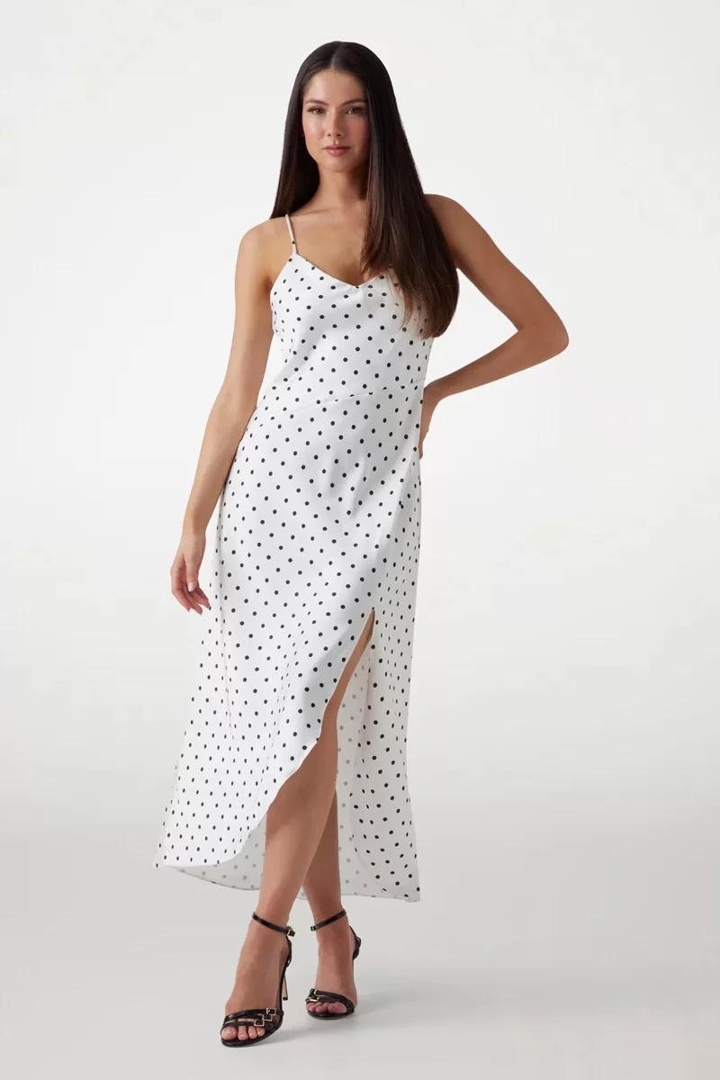 Guess SL CEMONA SLIP DRESS Kadın  Elbise W5PK2EWI380-FJAT