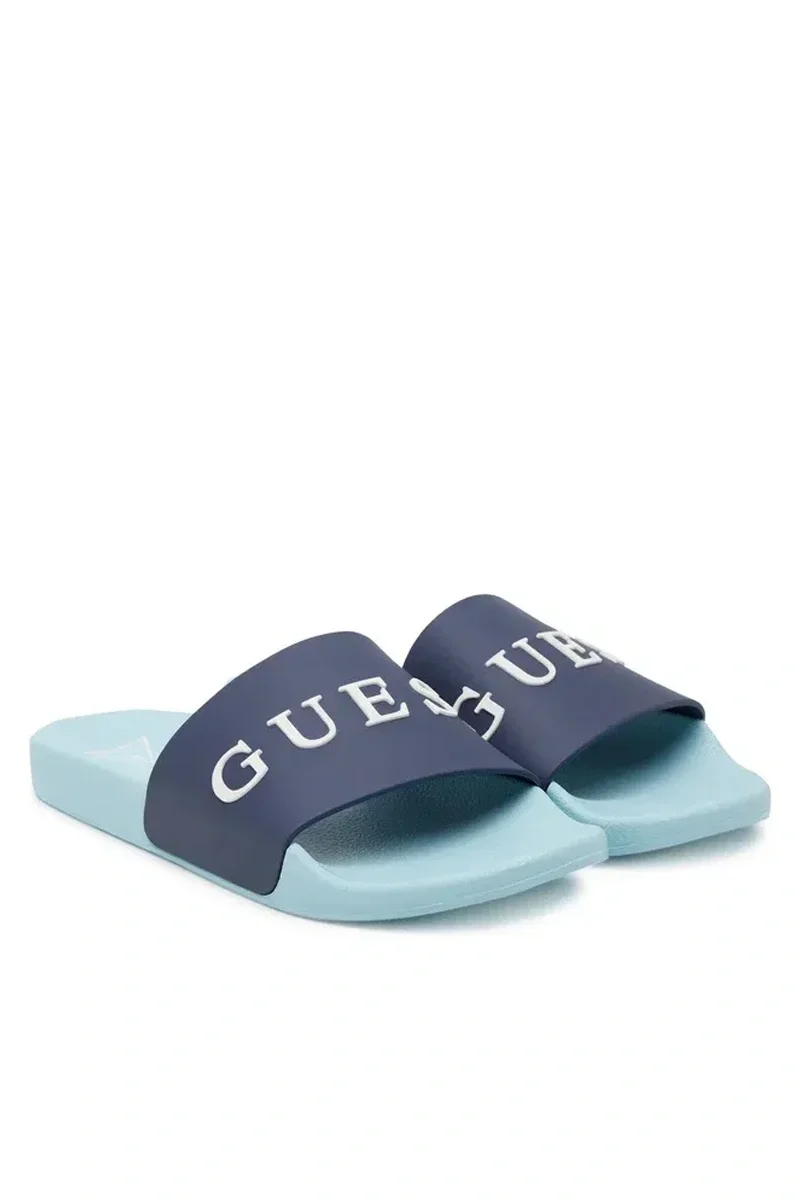 Guess SLIDES COLOR BLOCKING Erkek Mavi Terlik F5GZ06BB00F-FBA6