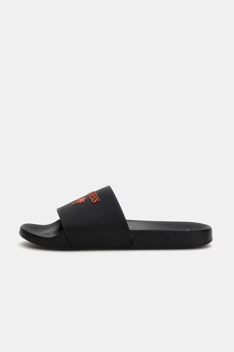 Guess SLIDES PALMA Erkek Siyah Terlik F5GZ05BB00F-JBLK