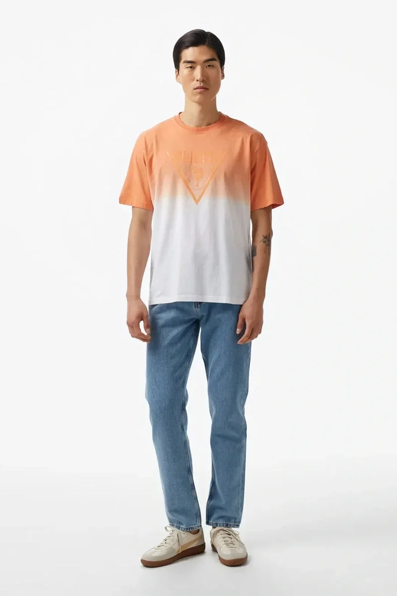 Guess SLUG CN T-SHIRT Erkek Turuncu T-shirt Z5GI02I3Z14-G3J9