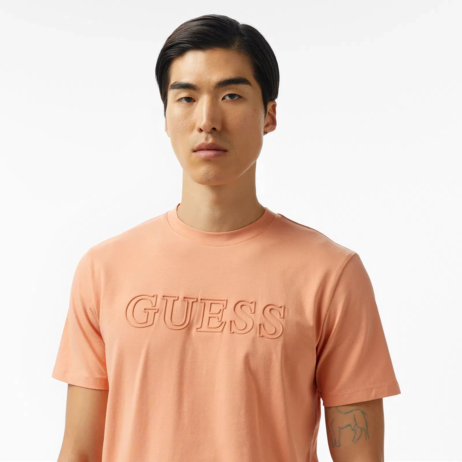 Guess SS ALPHY T-SHIRT Erkek Beyaz T-shirt Z2YI11J1314-G3I1