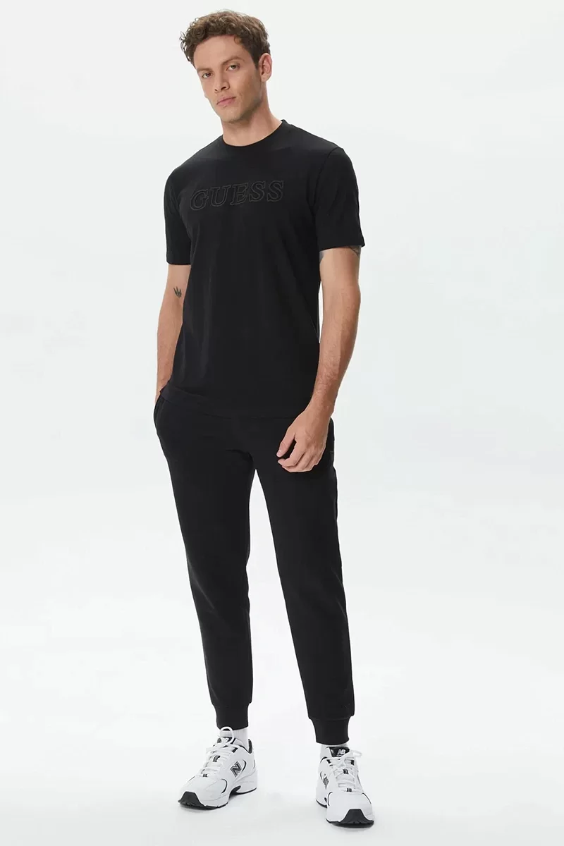 Guess SS ALPHY T-SHIRT Erkek Siyah T-shirt Z2YI11J1314-JBLK