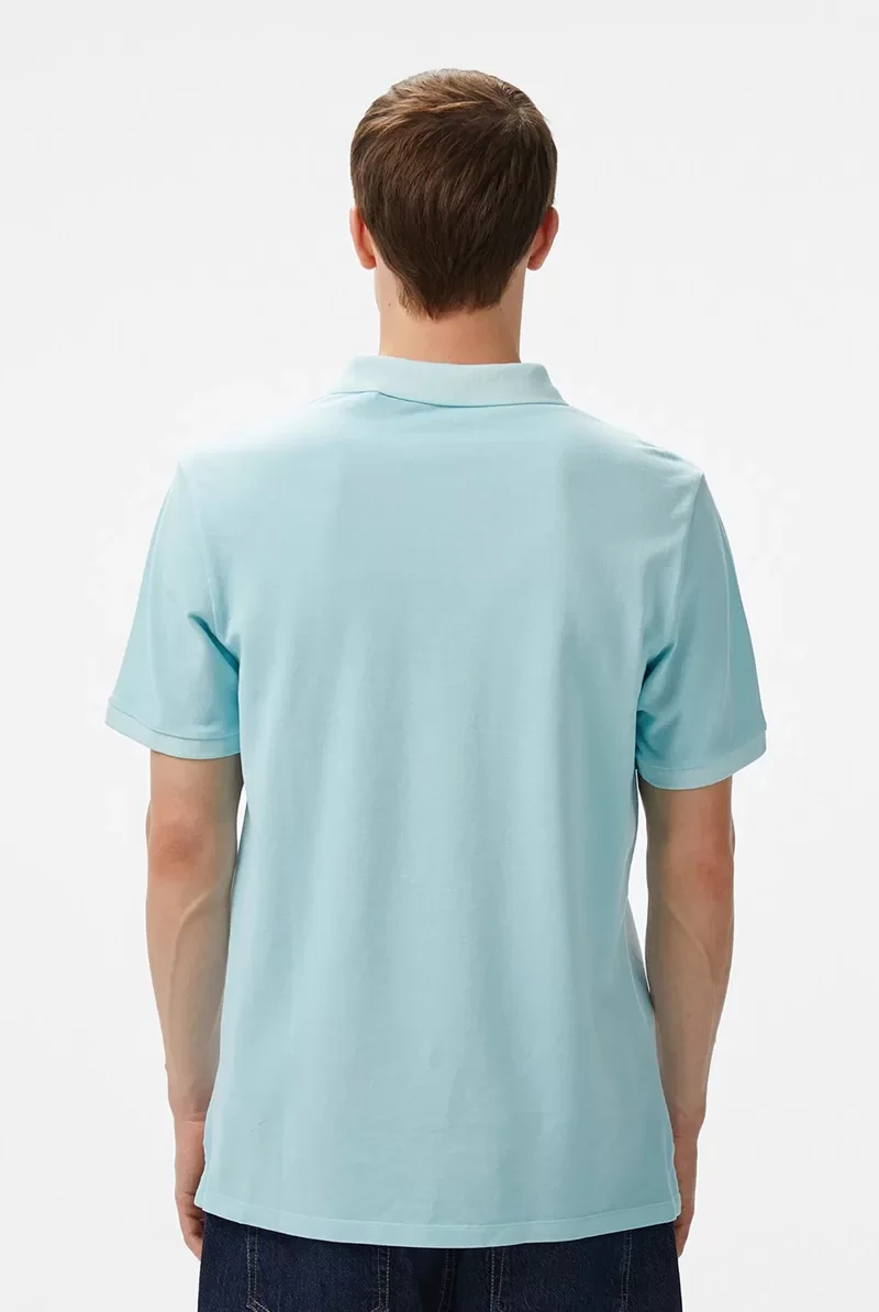 Guess SS BASIC GD POLO Erkek Mavi T-shirt F5GP00K9WF1-A739