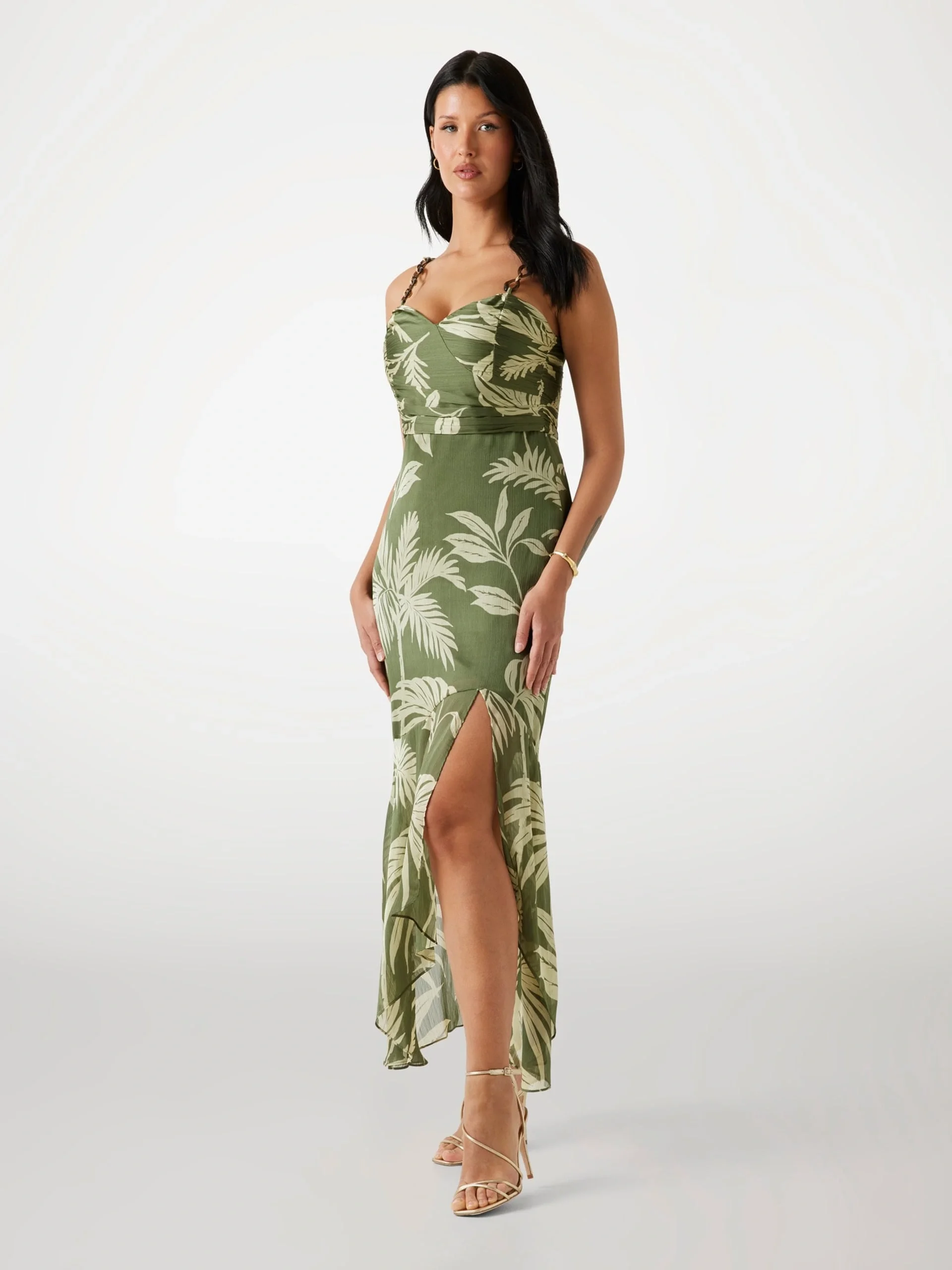 Guess Stacie Kadın Çok Renkli A Kesim Elbise W5YK64WCWF2-P8HH
