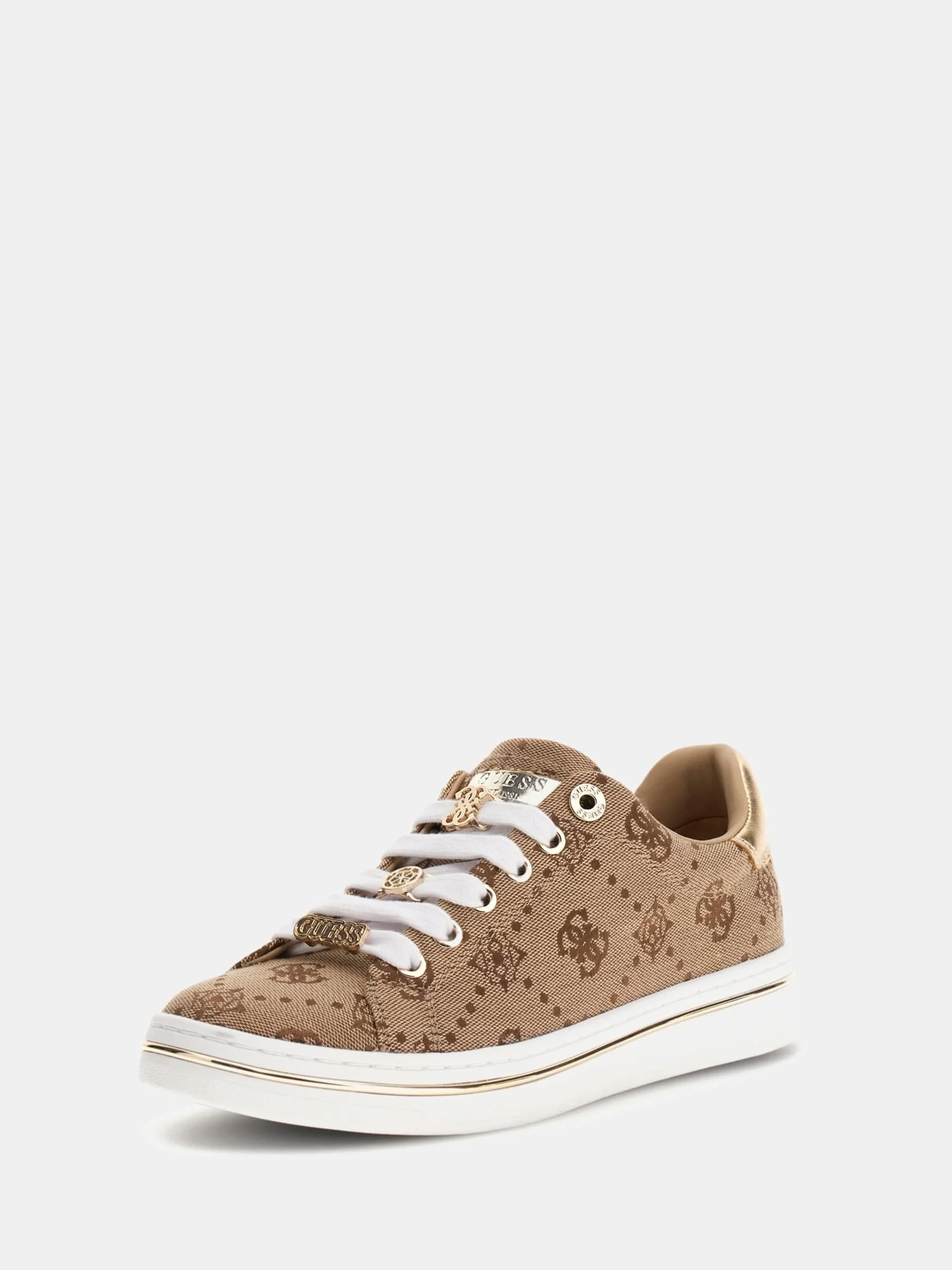 Guess Stasey2 Kadın Krem Sneaker FLTSS2FAL12-MILK