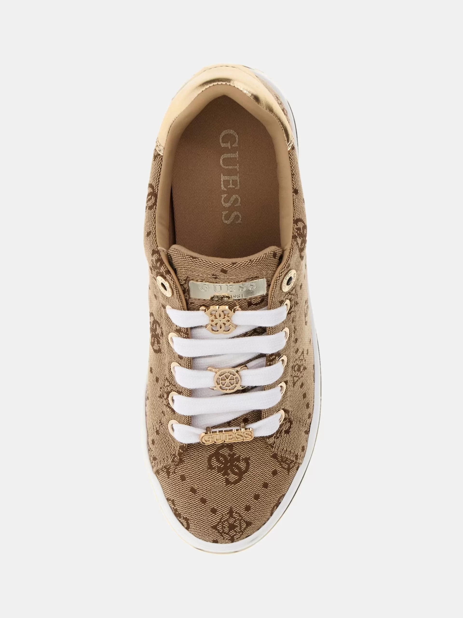 Guess Stasey2 Kadın Krem Sneaker FLTSS2FAL12-MILK
