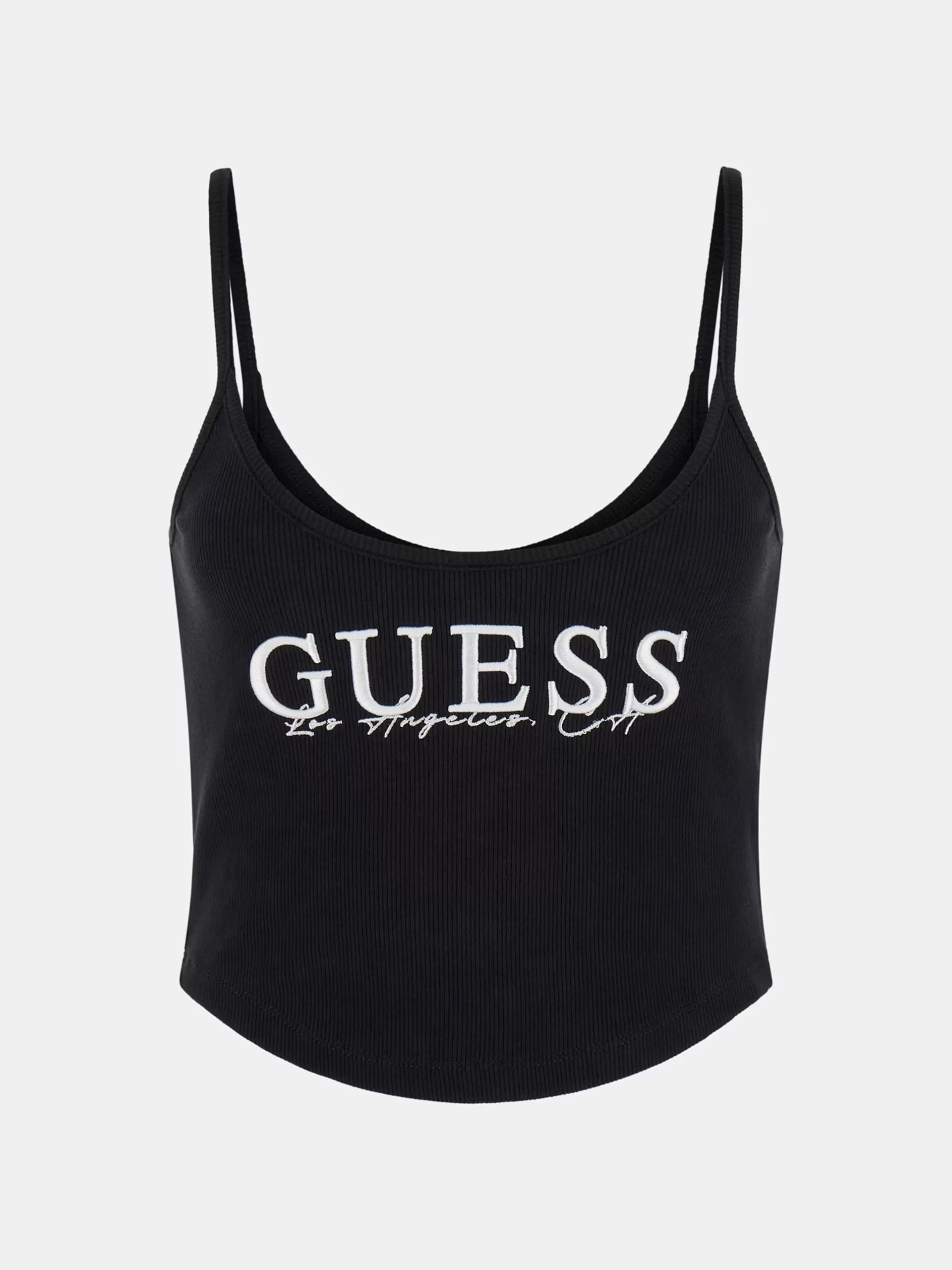 Guess SUNFLOWER RIB TOP Kadın Siyah Atlet V5GP16K8RT2-JBLK