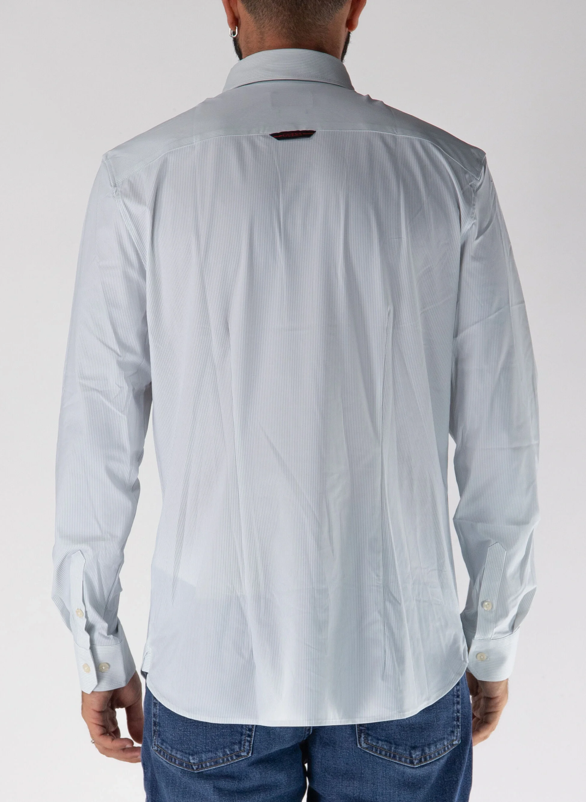 Guess Sunset Erkek Mavi Slim Fit Gömlek M4RH34WFKM0-S7AC