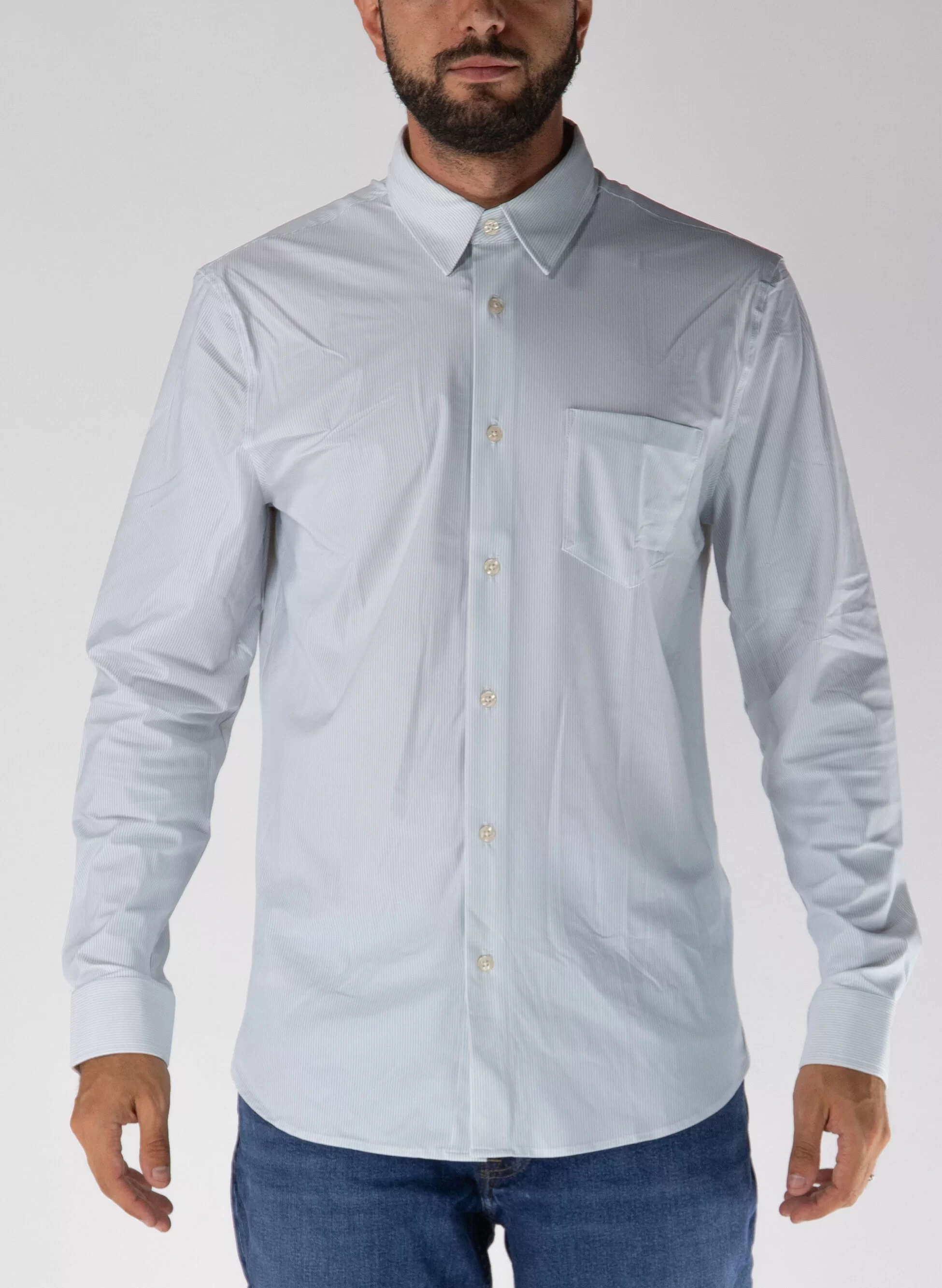 Guess Sunset Erkek Mavi Slim Fit Gömlek M4RH34WFKM0-S7AC