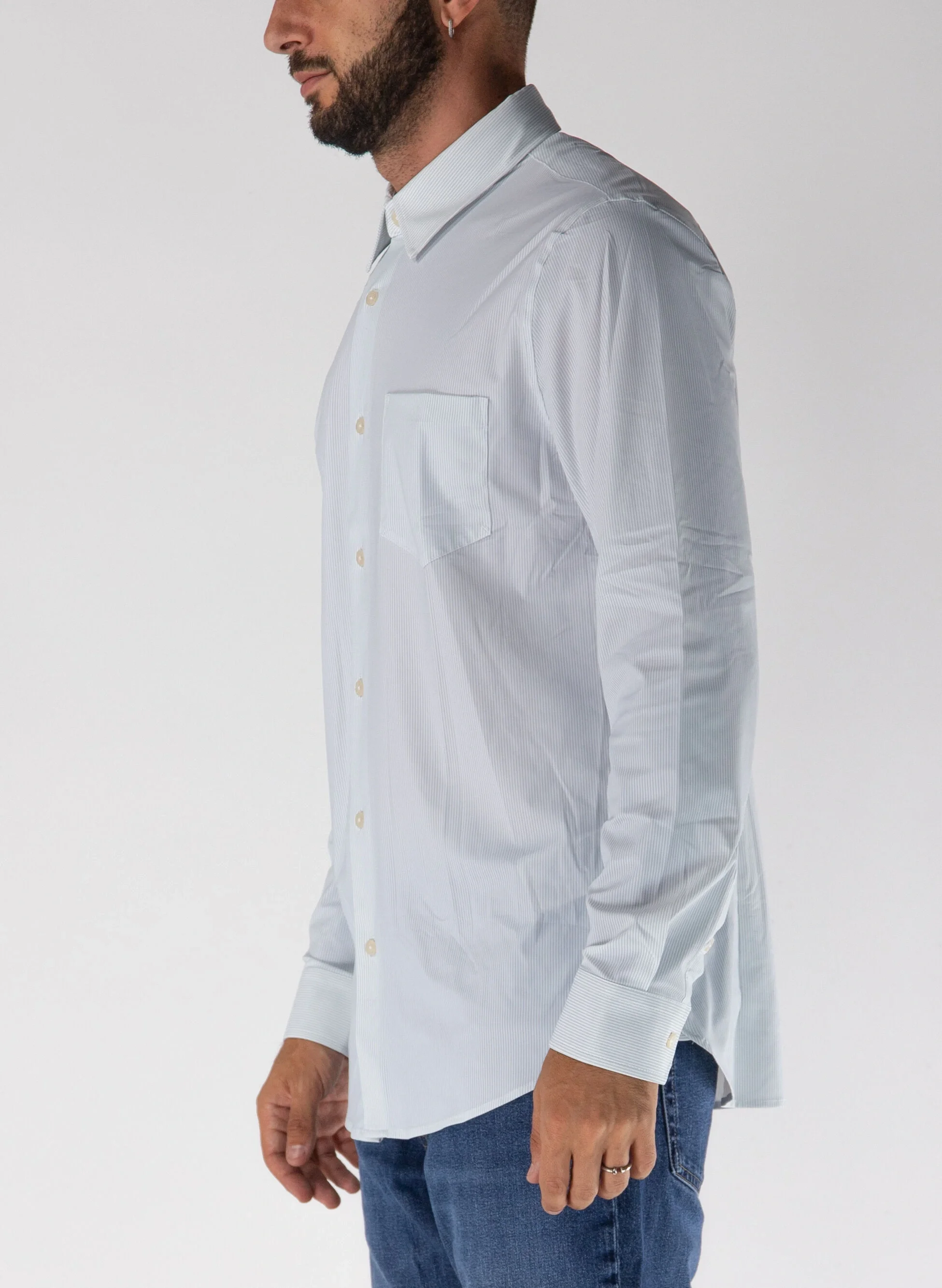 Guess Sunset Erkek Mavi Slim Fit Gömlek M4RH34WFKM0-S7AC
