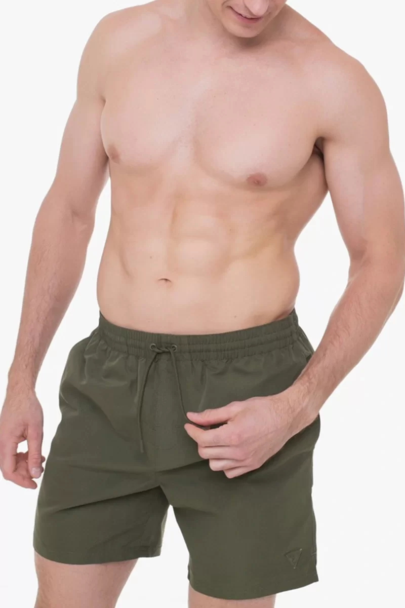 Guess SWIMTRUNK BASIC MEDIUM Erkek Yeşil Mayo F4GT01WG282-G8F6