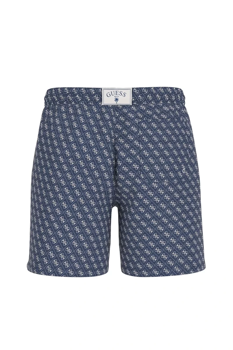 Guess SWIMTRUNK MEDIUM WILD PALMS Erkek Mavi Mayo F5GT08WH3Z0-P7WU