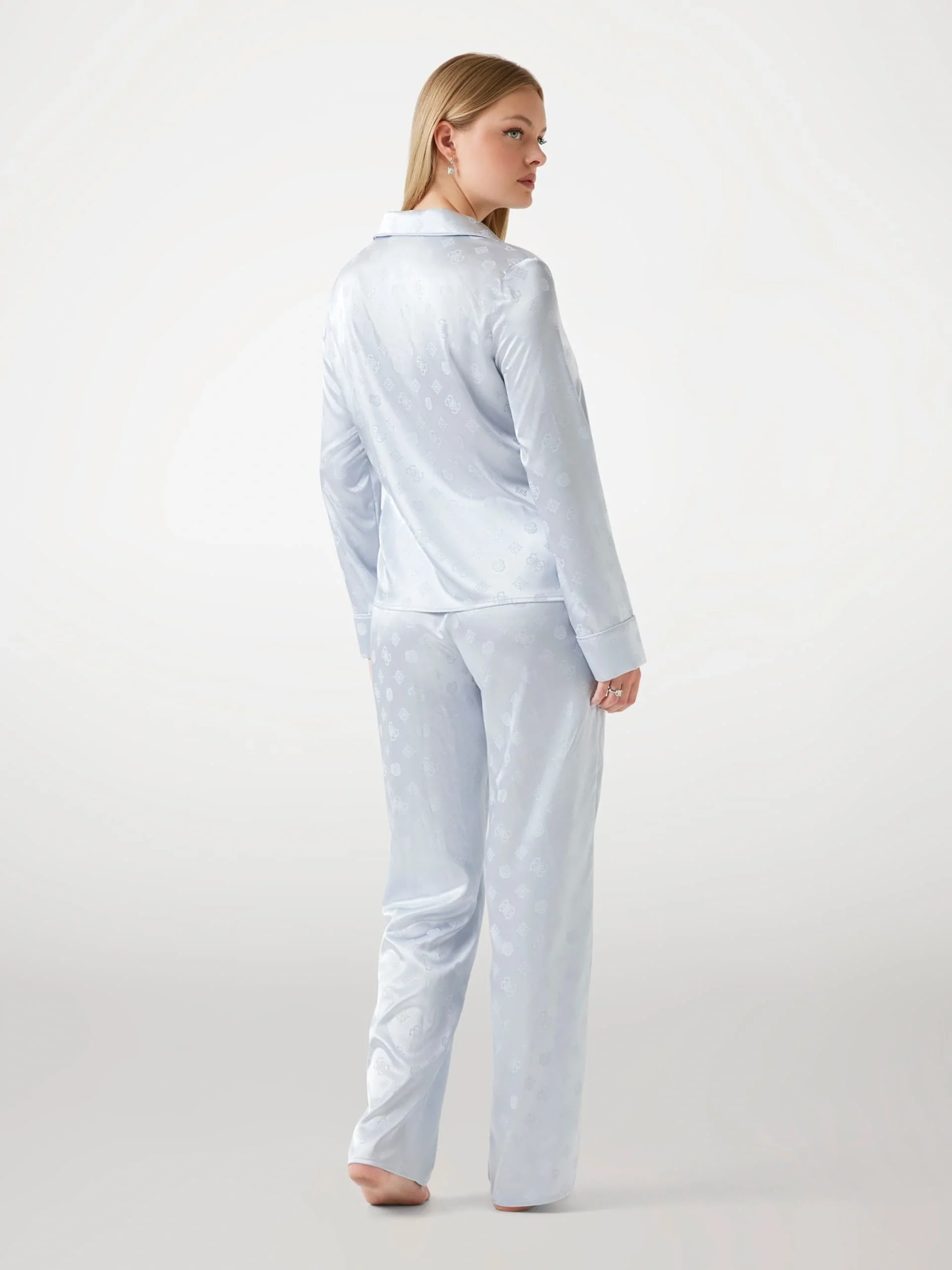 Guess Sylvie Kadın Mavi Pijama Seti O5BX05W4732-FBCW
